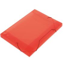 Pasta com Aba Elástico Ofício 30mm 245x30x335mm Soft Vermelha - POLIBRAS Pasta com Aba Elástico Ofício 30mm 245x30x335mm Soft Vermelha - POLIBRAS