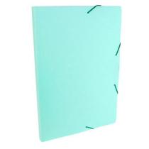 Pasta Com Aba Elástico Ofício Lombo 20Mm Linho Serena Ve