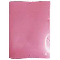 Pasta com aba elástico ofício TopLine Perolizada Rosa 0443.WP - Dello Pasta com aba elástico ofício TopLine Perolizada Rosa 0443.WP - Dello
