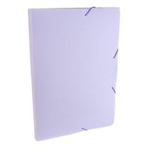 Pasta com elástico A4 2cm lilás pastel SERENA Dello