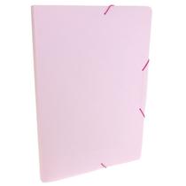 Pasta com elástico A4 2cm rosa pastel SERENA Dello