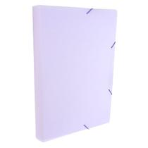 Pasta com elástico A4 4cm lilas pastel SERENA Dello