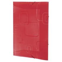 Pasta com elástico A4 fina vermelho Top Line Dello