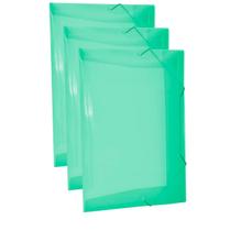 Pasta Com Elástico E Aba Oficio Fina Verde 10un Pasta Com Elástico E Aba Oficio Fina Verde 10un