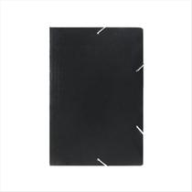 Pasta com elástico Frama papelão preta