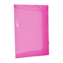 Pasta Com Elástico Ofício rosa com 10 Acp