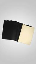 Pasta com Grampo Trilho 25 Unidades Papelão Preto Pasta com Grampo Trilho 25 Unidades Papelão Preto