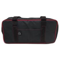Pasta Cordura Nylon Preta com Friso Vermelho 12 Compartimentos - Professional Cheff Pasta Cordura Nylon Preta com Friso Vermelho 12 Compartimentos - Professional Cheff