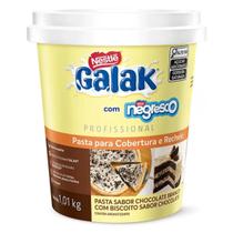 Pasta Cremosa Recheio Pronto 1,01 Kg Cobertura Para Bolo Galak Negresco