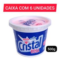 Pasta Cristal Rosa 500g