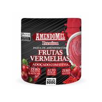 Pasta de Amendoim - 500g Com Frutas Vermelhas - Amendomel