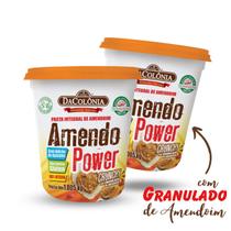 Pasta de Amendoim Amendo Power Crunchy 1,005 kg - 2 Potes