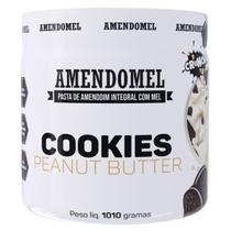 Pasta de Amendoim Amendomel (1Kg) Chocolate Branco C/ Cookies