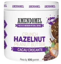 Pasta de Amendoim Amendomel - Crocante com Cacau e Mel