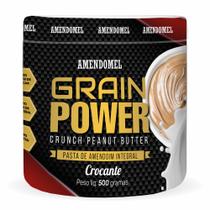 Pasta de Amendoim Amendomel Integral Grain Power Crocante 500g
