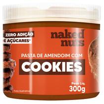 Pasta de Amendoim com Cookies de Chocolate 300g Naked Nuts Better Penaut Creme Manteiga de Amendoim Sem Glúten Sem Açúcar