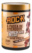 Pasta De Amendoim Com Whey 1 KG Chocolate Belga Rock Peanut