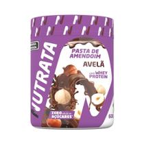Pasta de Amendoim com Whey 600g - Avelã - Nutrata Pasta de Amendoim com Whey 600g - Avelã - Nutrata