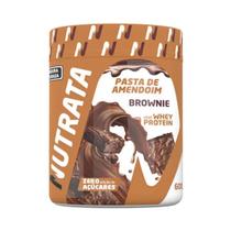 Pasta de Amendoim com Whey - 600g Brownie - Nutrata Pasta de Amendoim com Whey - 600g Brownie - Nutrata