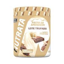 Pasta de Amendoim com Whey 600g - Leite Trufado - Nutrata Pasta de Amendoim com Whey 600g - Leite Trufado - Nutrata