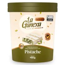 Pasta de Amendoim Com Whey Protein - 450g Pistache - La Ganexa