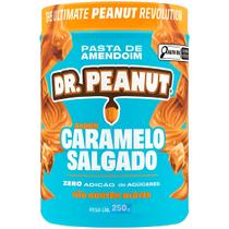 Pasta de Amendoim Com Whey Protein - Caramelo Salgado - (250g) - Dr Peanut Pasta de Amendoim Com Whey Protein - Caramelo Salgado - (250g) - Dr Peanut