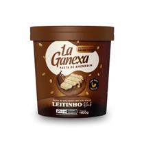 Pasta De Amendoim Com Whey Protein Sabor Leitinho Black 450g La Ganexa