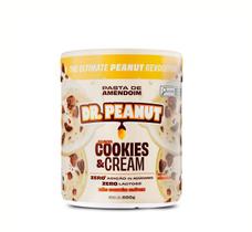 Pasta de Amendoim Cookies & Cream com whey protein 600g Dr Peanut