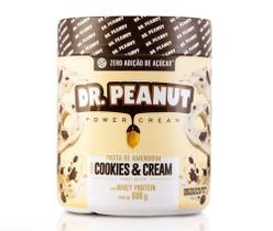 Pasta de Amendoim Cookies & Cream com whey protein 600g Dr Peanut - Dr. Peanut