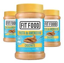 Pasta De Amendoim Cremoso Fit Food 450G 3 Un