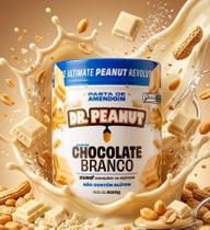 Pasta de Amendoim Dr. Peanut Chocolate Branco 600g - Zero Açúcar