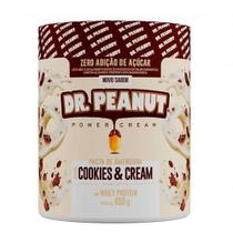 Pasta de amendoim dr peanut cookies & cream 650g