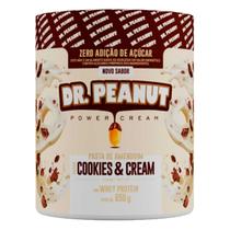 Pasta de Amendoim DR.PEANUT Cookies & Cream Whey - 650g