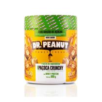 Pasta de Amendoim Dr. Peanut Paçoca Crunchy com Whey - 600g - Dr.peanut