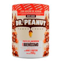 Pasta de Amendoim Dr.Peanut Power Cream Bueníssimo com Whey Protein 250g - Dr Peanut