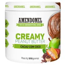 Pasta de Amendoim Integral - Cacau com Coco (1010g) - AmendoMel - Thiani Alimentos