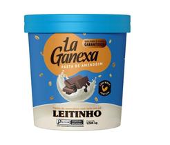 Pasta de Amendoim Integral Gourmet Leitinho com Whey Protein 1Kg La Ganexa