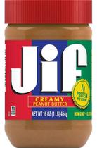 Pasta De Amendoim Jif Natural Cremosa 454g - Eua
