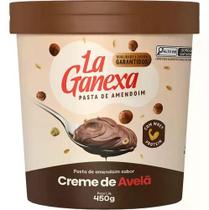 Pasta de Amendoim La Ganexa Zero Açúcar Pote 450g Sabor Creme de Avelã