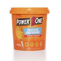Pasta de Amendoim Power One Integral Vegana 1kg Zero Açúcar, Zero Glúten e Zero Lactose Natural e Proteica