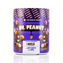 Pasta de Amendoim Sabor Avelã Com Whey Protein Dr Peanut 600G