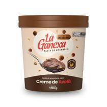 Pasta de Amendoim Sabor creme de avela e whey 450g La Ganexa Pasta de Amendoim Sabor creme de avela e whey 450g La Ganexa