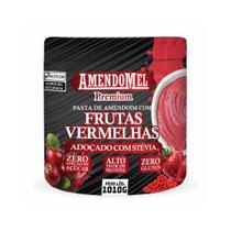 Pasta De Amendoim Sabor Frutas Vermelhas 1,010kg Amendomel