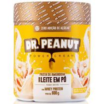 Pasta de amendoim Sabor Leite em Pó com Whey Protein 600g - Dr Peanut