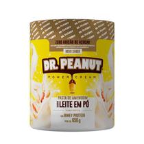 Pasta de amendoim sabor leite em po com whey protein - Dr peanut
