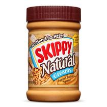 Pasta de amendoim skippy natural cremosa 425g