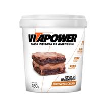 Pasta de Amendoim Vitapower Brownie e Cream 450g