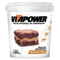 Pasta de amendoim vitapower integral pote 1005g sabor brownie cream