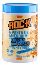 Pasta De Amendoim Whey Protein Rock 1kg Cookies And Cream