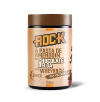 Pasta de Amendoim Whey Rock (1kg) - Sabor: Chocolate Belga c/ Whey Rock